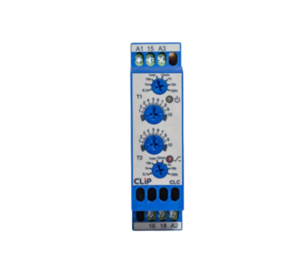 Rele temporizador CLC 24VCA-VCC / 90-242 VCA Ciclica - CLIP