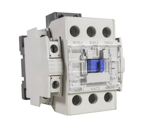 Contator Tripolar CT40-H5-322 40A/AC3 (2NA+2NF) alim 220V - Metaltex