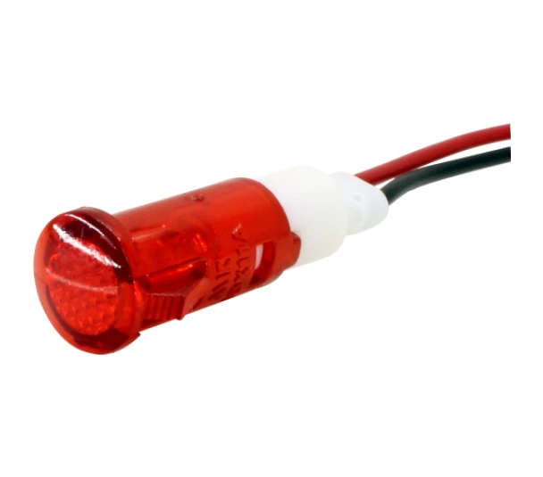 Indicador Led IL10-2R 10mm 220v Vermelho – Metaltex