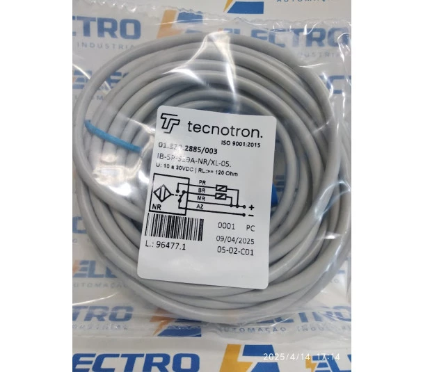 Sensor Indutivo Não Tubular IB-5P-S19A-NR/XL - Tecnotron