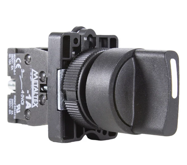 MTXB - BOTAO SELET 3POS C/RETORNO 2NA (45G) - P20SCR7-B-2A - KNOB CURTO