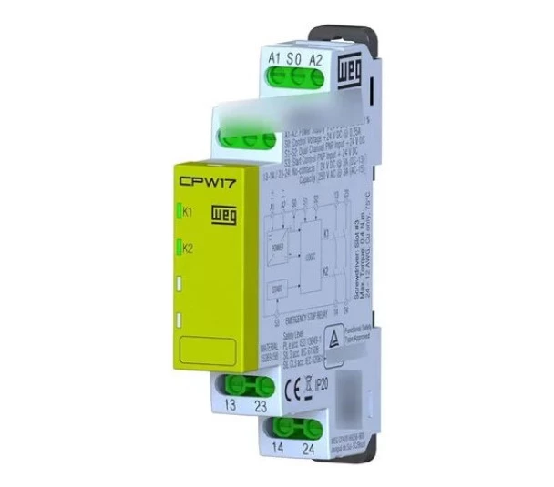 Controle Parada de Emergência 24VDC (2NA)(15269158) -  Weg 