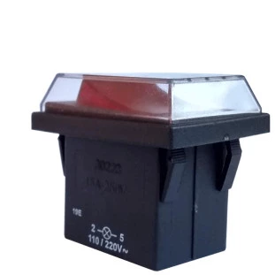 Interruptor de tecla 30223 M2FT1EE3G bipolar com capa protetora silicone 15A (VM) - MARGIRIUS