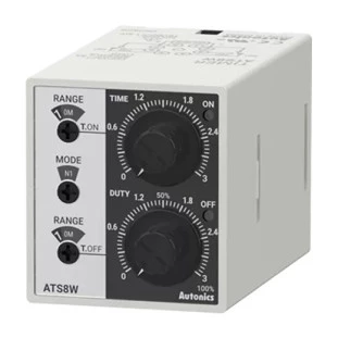 Controlador Temporizador analogico Ciclico 8 Pinos ATS8W-43 100-240VCA/24-240VDC - Autonics