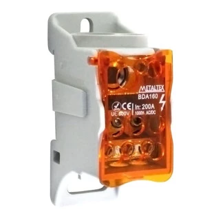 Conector de Distribuição BDA125 Modular 125A 8 Terminais  - Metaltex