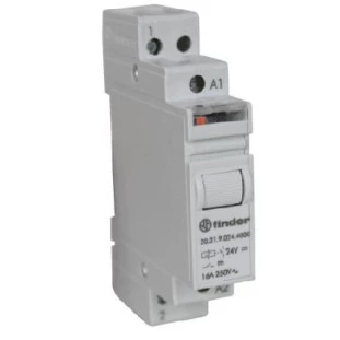 Rele de Impulso Modular 24VDC 1NA 16A para Trilho DIN (20219024) - Finder