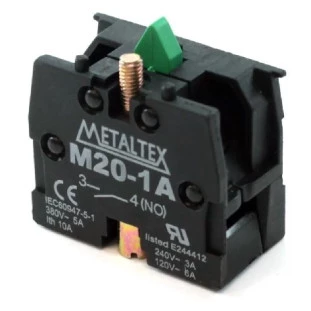 Bloco de Contato 1NA para Botão de Comando M20-1A - Metaltex