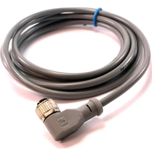 CT12F/4S-C02.C1 Cabo Conector para Sensor 90° 4 Pinos M12 2mts Femea 09.912.0201/003 - Tecnotron