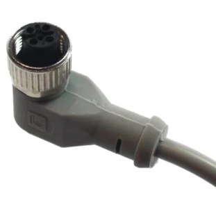 CT12F/4S-C10.C1 - Cabo Conector para Sensor 90° M12 4FIOS 10M 09.912.0203/002 - Tecnotron