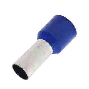 Terminal tubular 2,5mm²  E2508 Azul - 100 Unidades