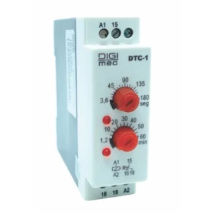Rele temporizador eletrônico JTC-1 180SEG/60MIN 220VCA - Digimec