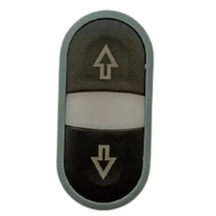 Botão Duplo Faceado Preto CEW-BDM55FR-WH IP44 (SOBE/DESCE) (SETA) (14406794) 2NA WEG