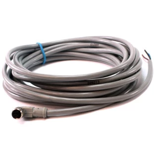 CT08F/3S-C05.C1 - Cabo Conector para Sensor 90° Femea 3 Pinos M8 5mts  - Tecnotron