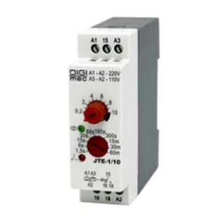 JTE-1 Rele Temporizador Com Retardo Na Energização 30SEG 24VCA/VCC 220VCA - DIGIMEC