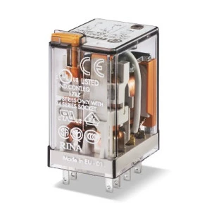 Rele Industrial  Fix Base 2Rev 55.32.9.024.0040 24vdc 10a-250v Finder