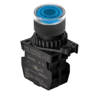 Botao Comando Azul Iluminado 220V + NA S2PR-P3BAL - Autonics