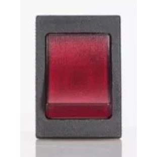 Interruptor de tecla 30223 M1FT2FE3G Bipolar 15A S/ Capa Silicone ( Vermelho ) - MarGirius
