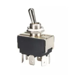 Interruptor de alavanca metálica 14211 A1B1P1Q Bipolar 15A 6T L-D-L - MarGirius