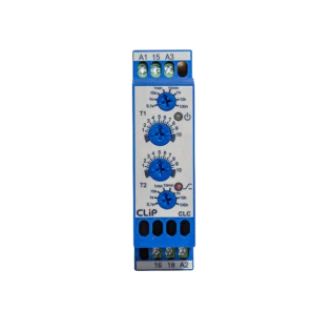 Rele temporizador CLC 24VCA-VCC / 90-242 VCA Ciclica - CLIP