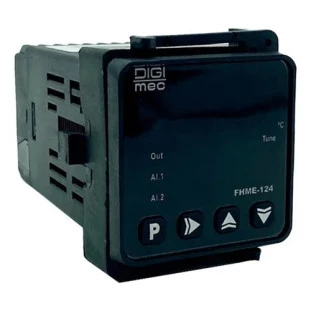 Controlador de Temperatura FHME-124 J-K-PT100 24-240VCA/VCC - Digimec