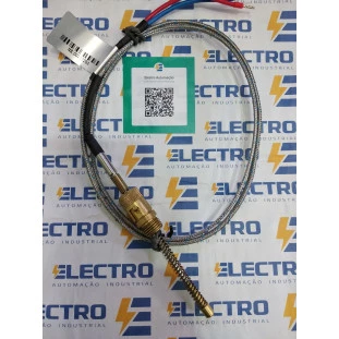 TERMOPAR J - INOX 316 6MM X 100MM 1MT BAIONETA C/MOLA 1/4 600ºC