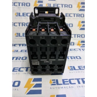 Contator CWL 12-10-30D23 12A 1NA 220V 50/60HZ (14011649) - WEG