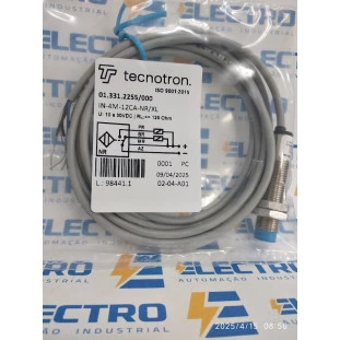 Sensor Indutivo IN- 4M-12CA-NR/XL NPN Cabo (NA+NF) -Tecnotron