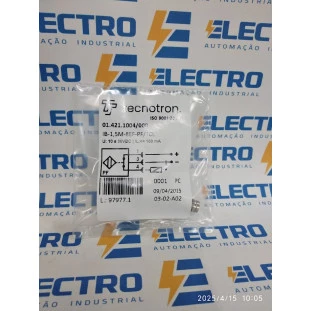 Sensor Indutivo IB -1,5M-8EF-PF/TCL PNP/NF Conector M8 - Tecnotron