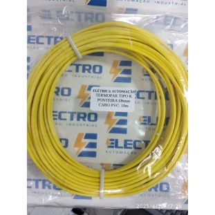 Termopar Tipo K Ponteira 6 mm cabo 10 m (Mola e Adaptador)