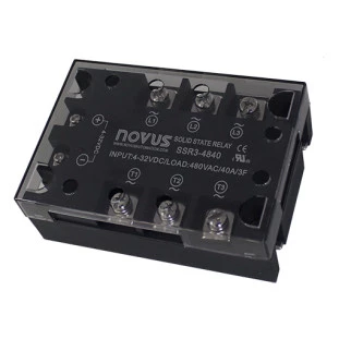 Rele Estado Solido Trifásico SSR3-4890 5-32VDC 90A/480VAC - NOVUS 