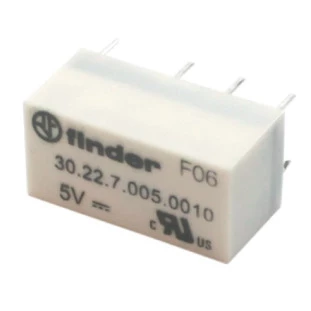 Mini Rele P/ PCI 2 REV 5VDC (30.22.7.005.0010) -  Finder