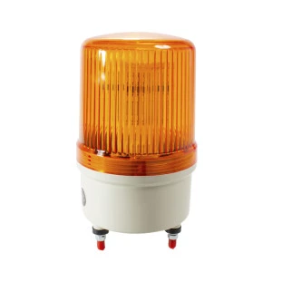 Sinalizador de Emergência Rotativo LED com Alarme 100mm - 24VCA/VCC  Laranja TWLB-10L7O - Metaltex